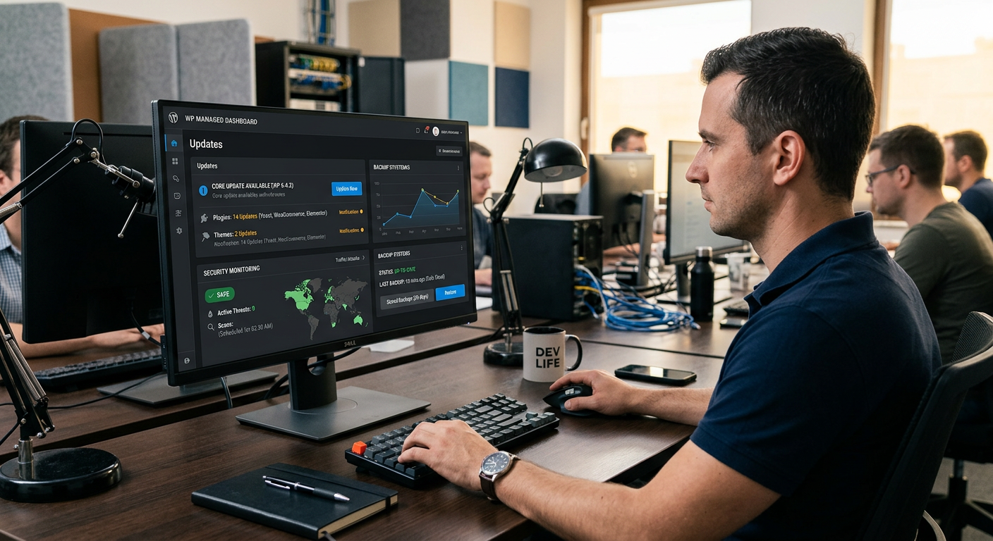 Maintenance et évolution continue d'un site internet PME professionnel