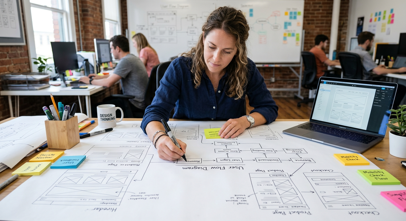 Conception de l'expérience utilisateur pour un site vitrine professionnel