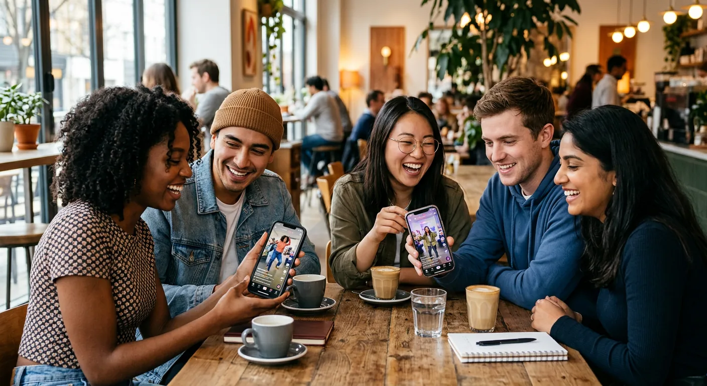 Audience jeune engagée avec du contenu TikTok Ads créatif